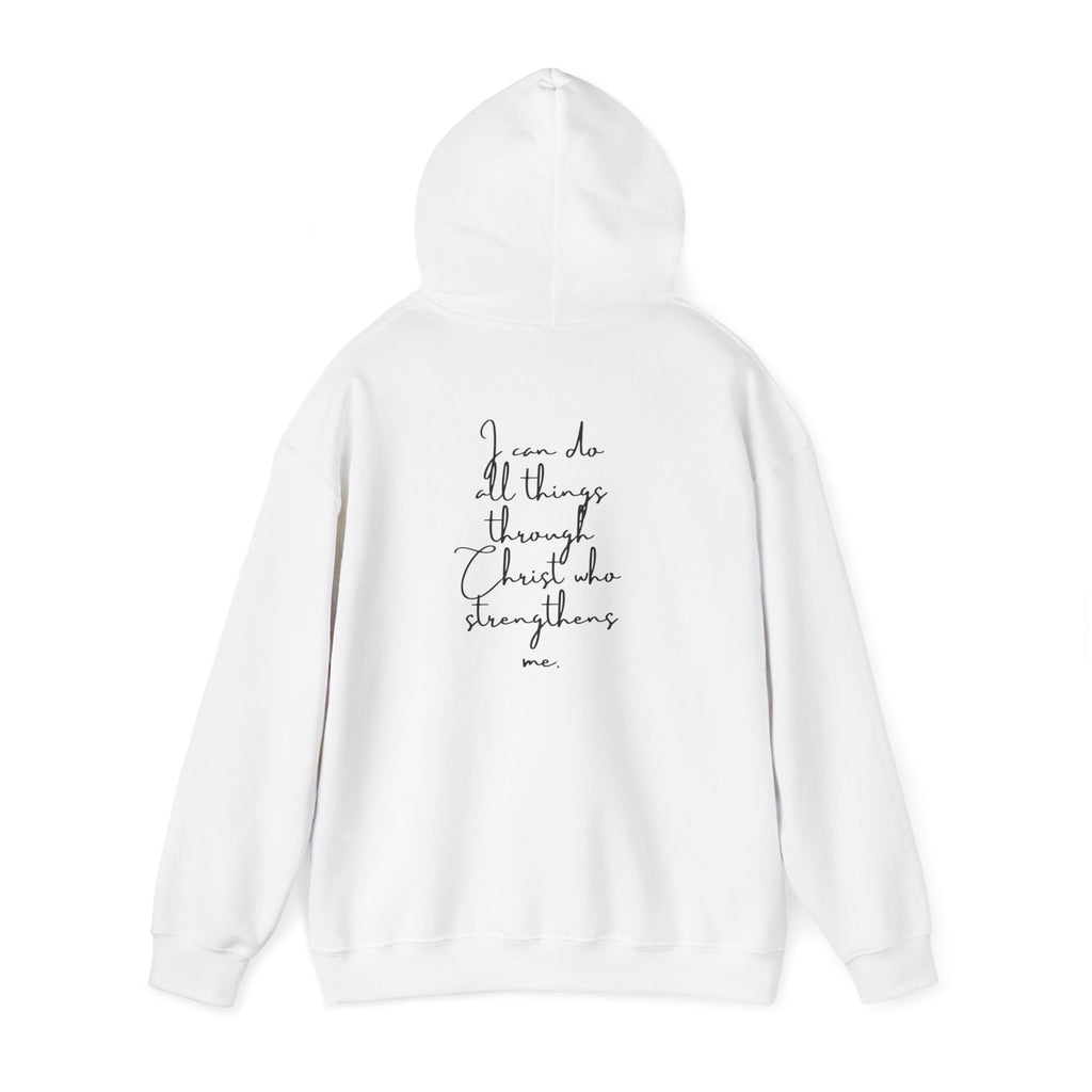 Philippians 4:13 Hoodie 'I Can Do All Things' Inspirational Faith Sweatshirt