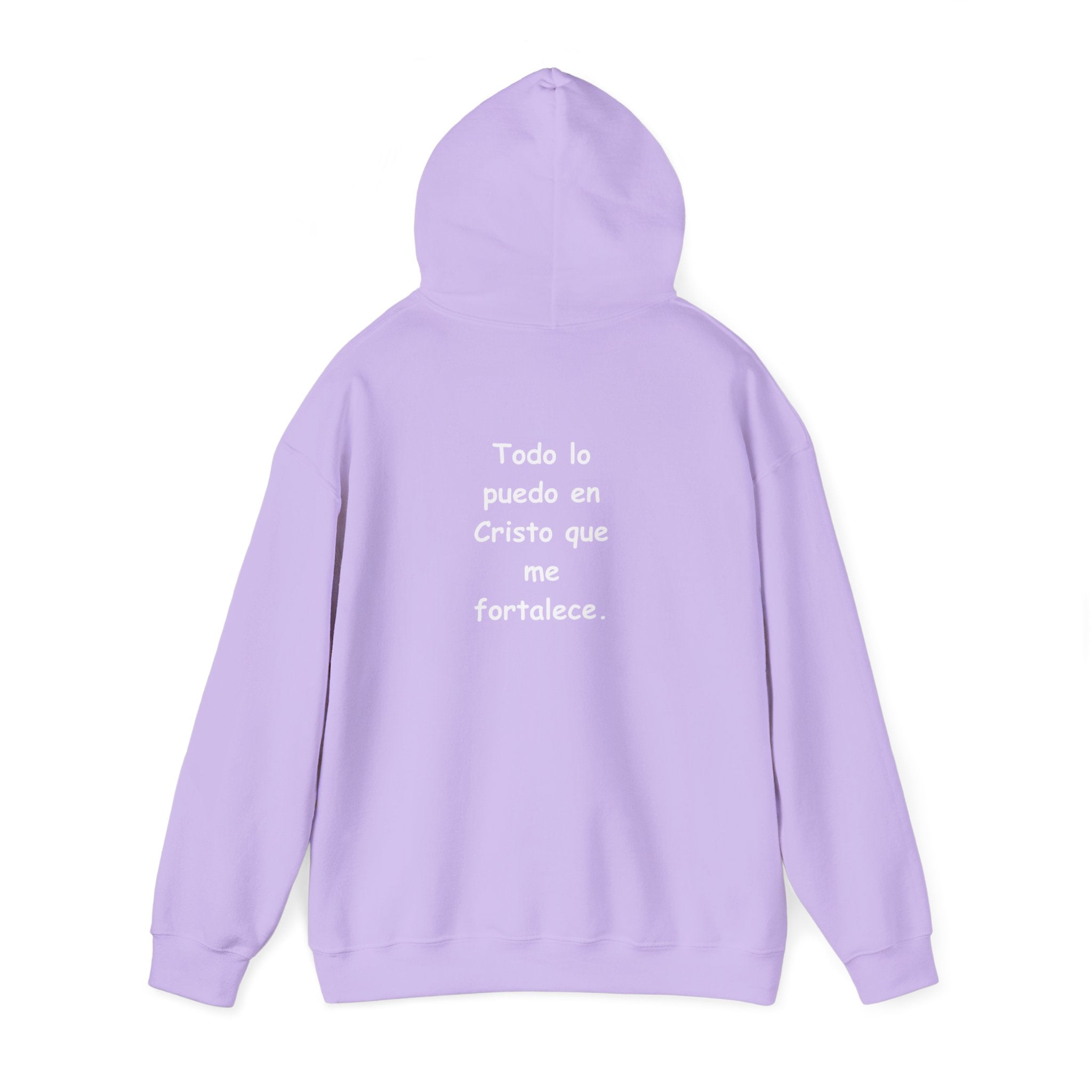 Filipenses 4:13 Hoodie 'Todo lo puedo en Cristo que me fortalece'.