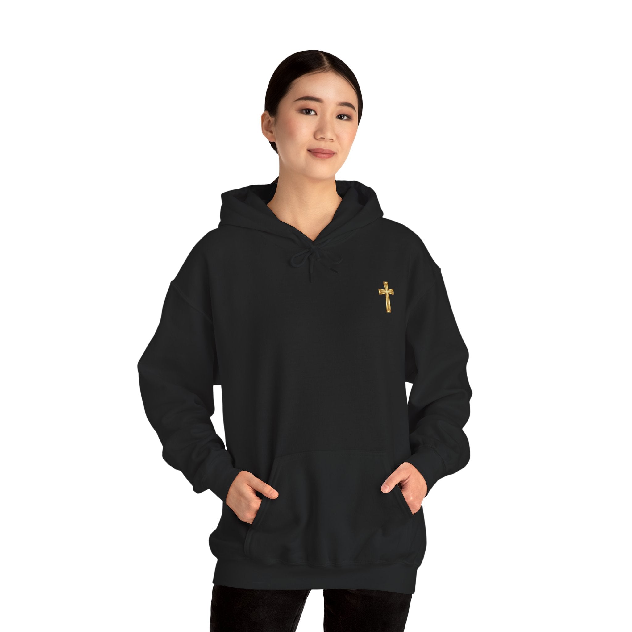 Christian Cross Hoodie "If It's Not From God I'll Wait" Inspirational Faith Sweatshirt