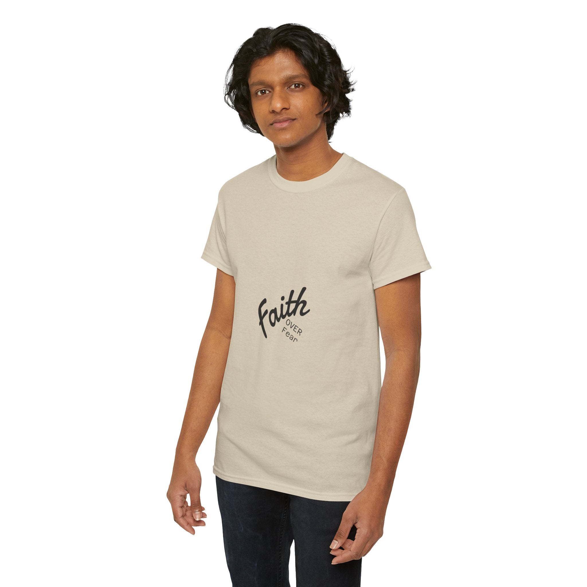 Faith Over Fear "God First" Tee Inspirational Christian T-Shirt