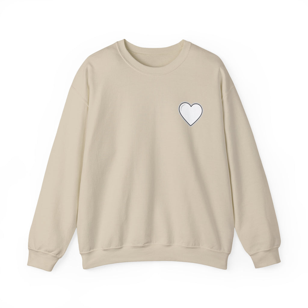 Christian Crewneck Sweatshirt Cross Front & Psalm 23 Shepherd Back