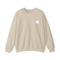 Christian Crewneck Sweatshirt Cross Front & Psalm 23 Shepherd Back