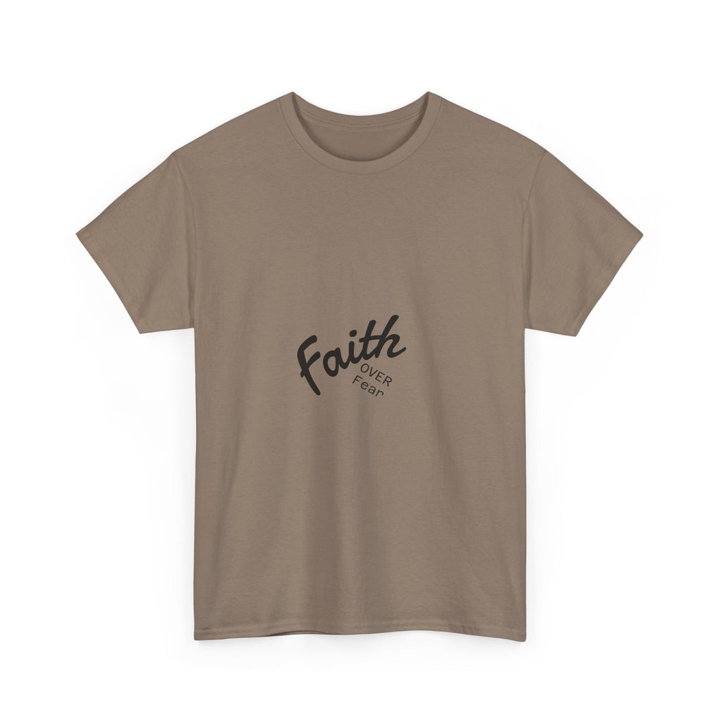 Faith Over Fear "God First" Tee Inspirational Christian T-Shirt