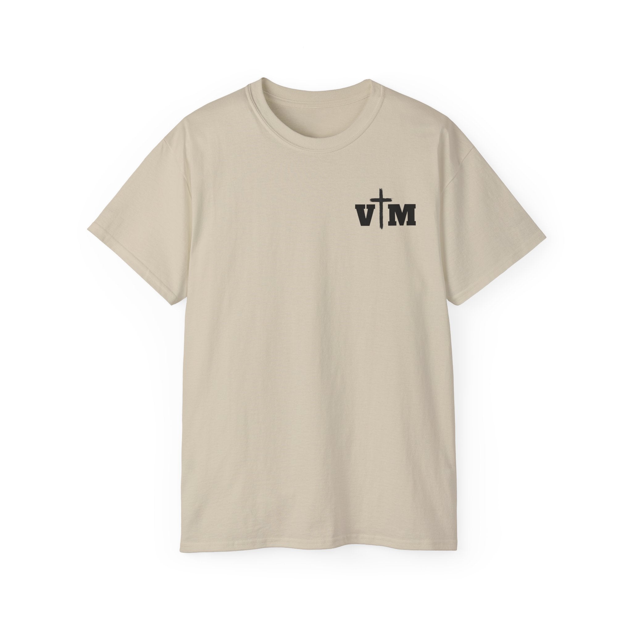 Faith Over Fear T-Shirt — Christian Cross Chest Logo Tee