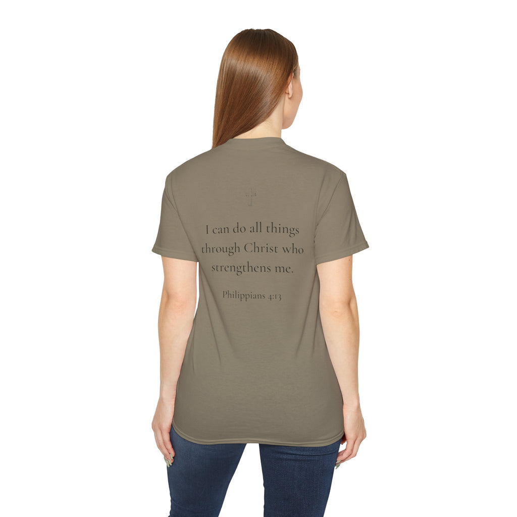Child of God T-Shirt Philippians 4:13 Inspirational Christian Tee