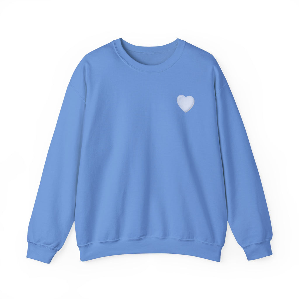 Crewneck Sweatshirt — 'Dios nunca falla' Script Heart Spiritual Pullover