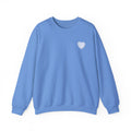 Crewneck Sweatshirt — 'Dios nunca falla' Script Heart Spiritual Pullover