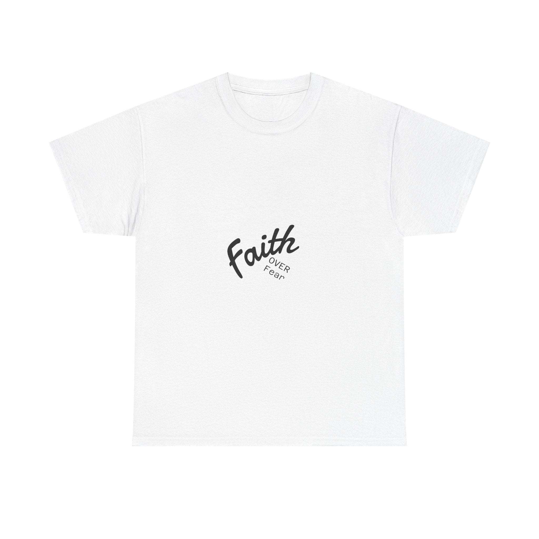 Faith Over Fear "God First" Tee Inspirational Christian T-Shirt