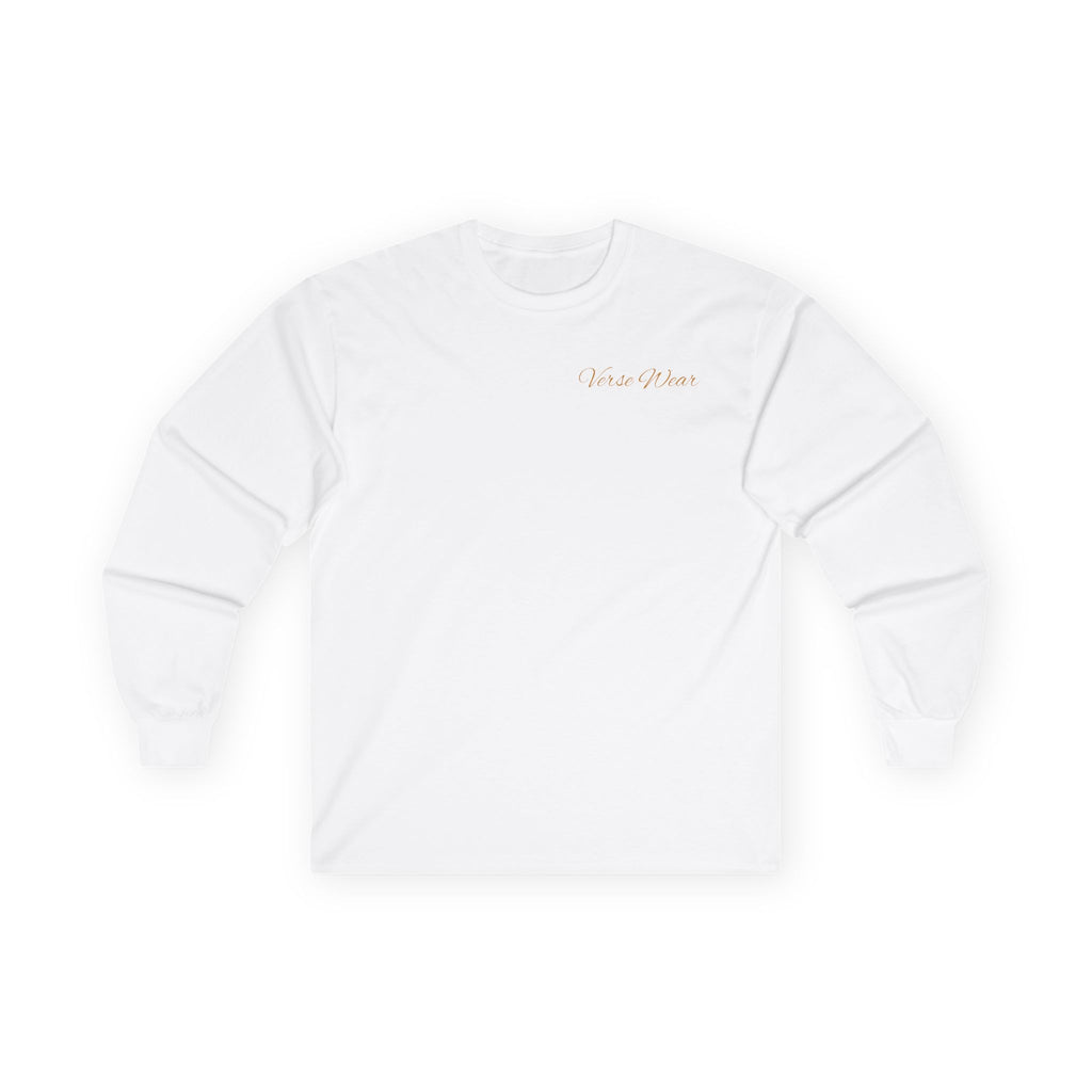 Long Sleeve Tee "I Hear God Not Man" Minimalist Faith Shirt