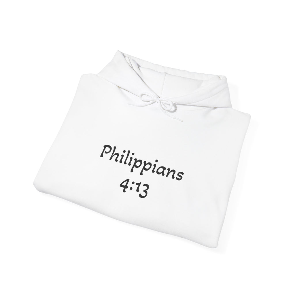 Philippians 4:13 Hoodie 'I Can Do All Things' Inspirational Faith Sweatshirt