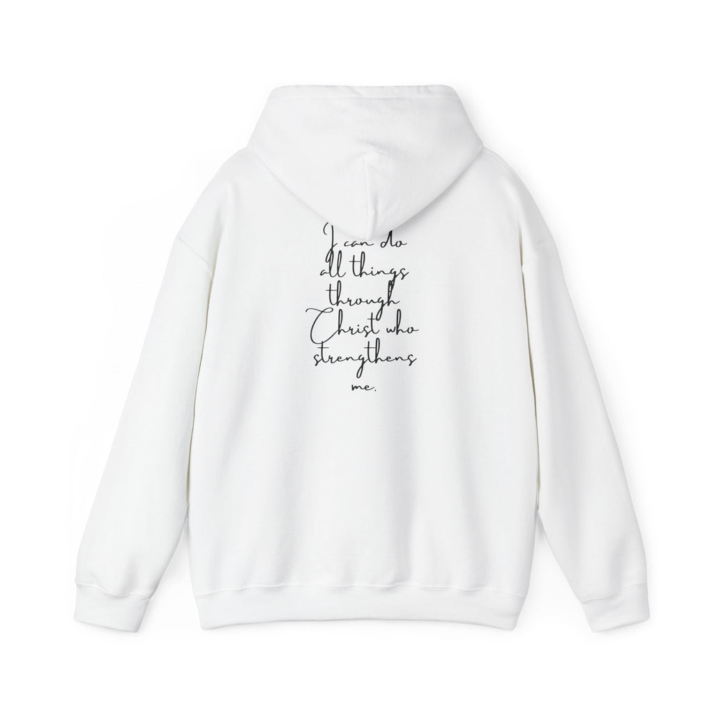 Philippians 4:13 Hoodie 'I Can Do All Things' Inspirational Faith Sweatshirt
