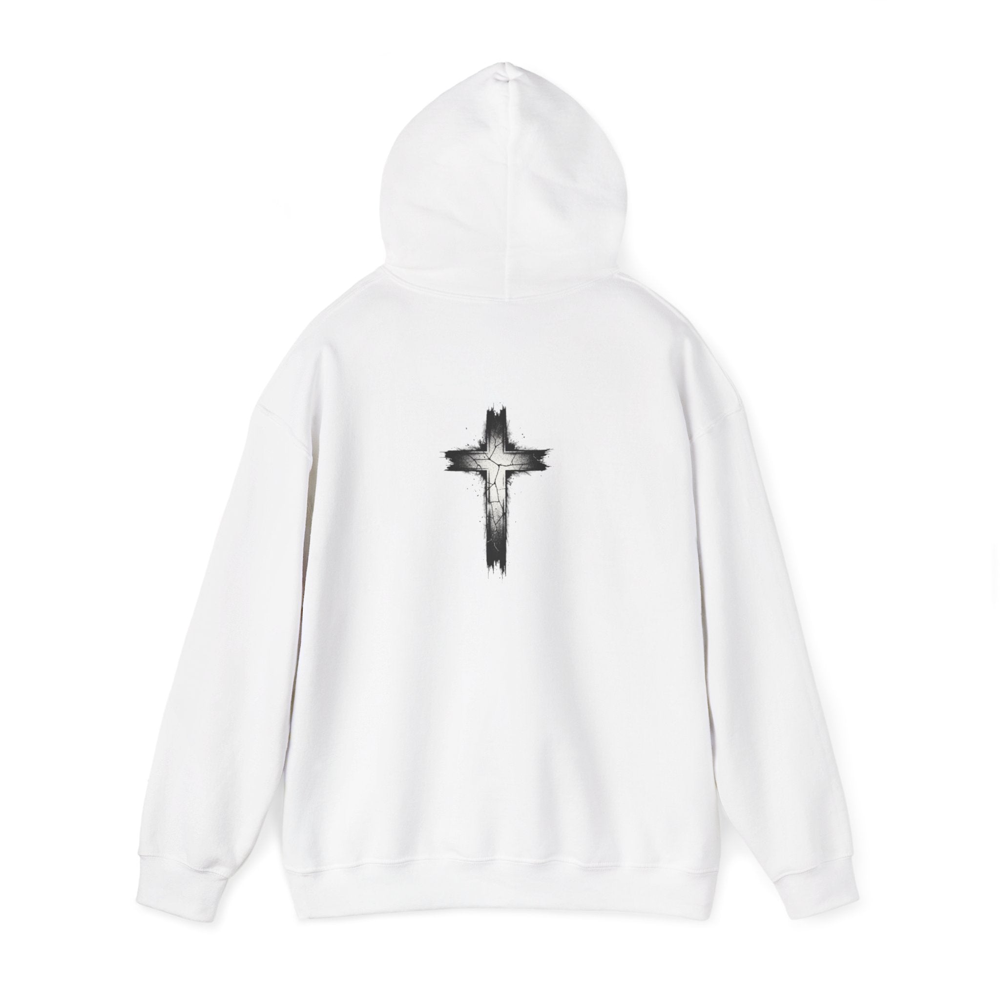 Religious Hoodie Cross Graphic with Jesus Saves