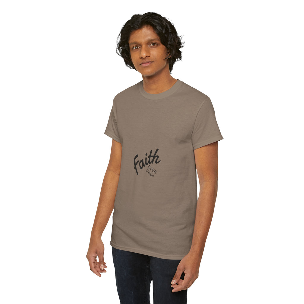 Faith Over Fear "God First" Tee Inspirational Christian T-Shirt