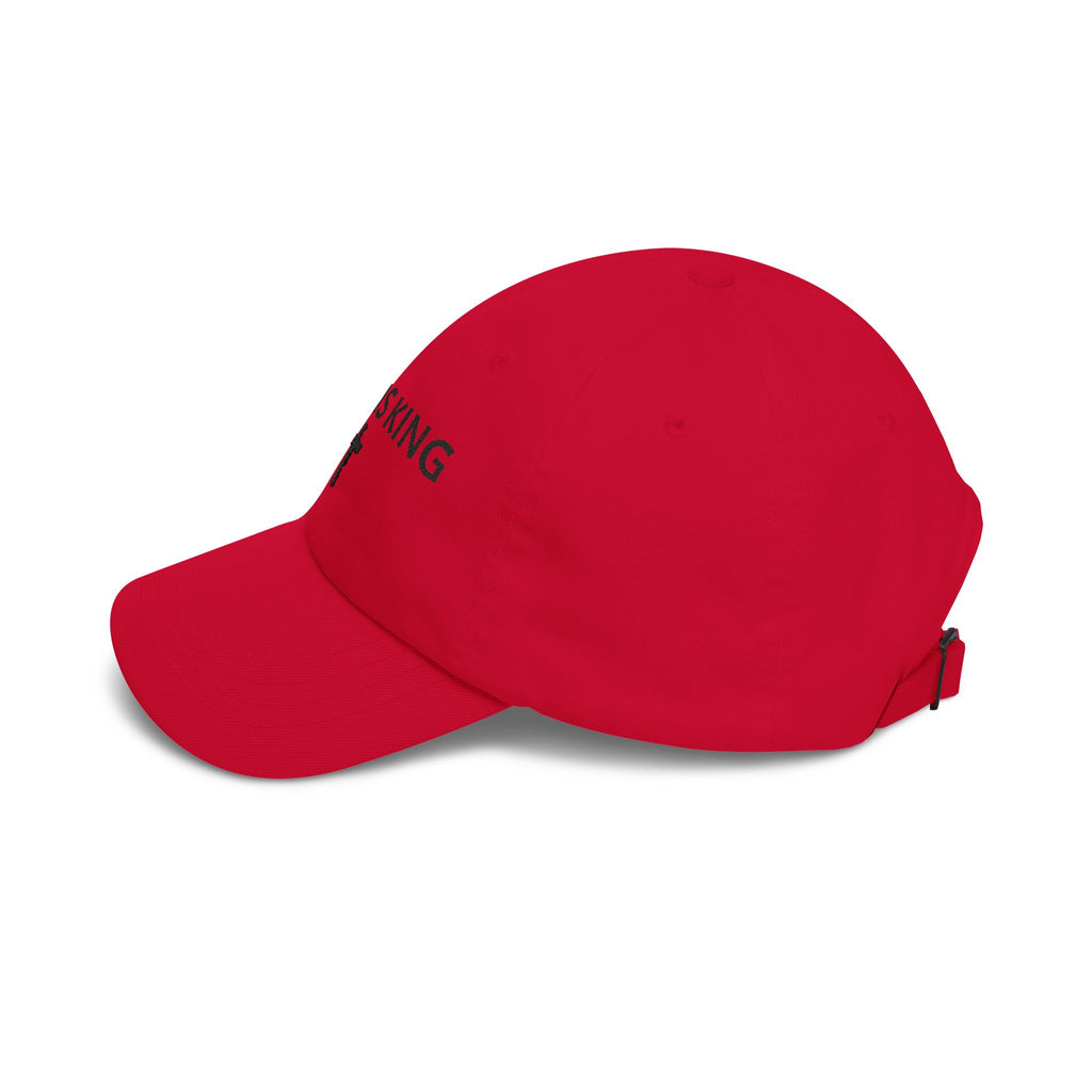 Jesus Is King Dad Cap — Embroidered Christian Baseball Hat with Cross