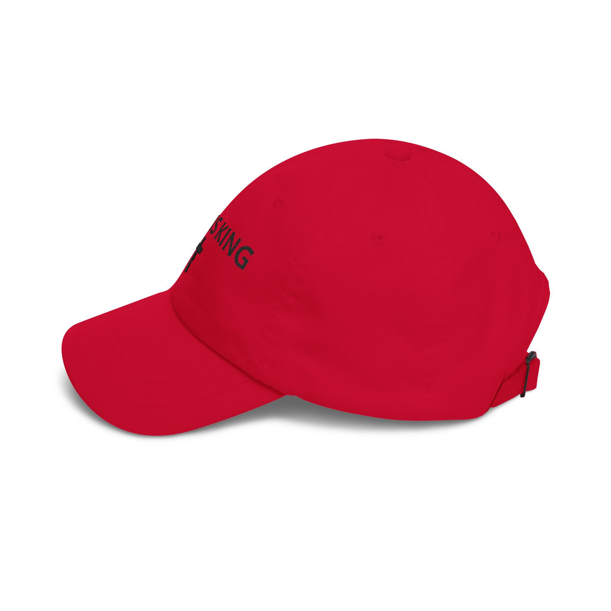 Jesus Is King Dad Cap — Embroidered Christian Baseball Hat with Cross