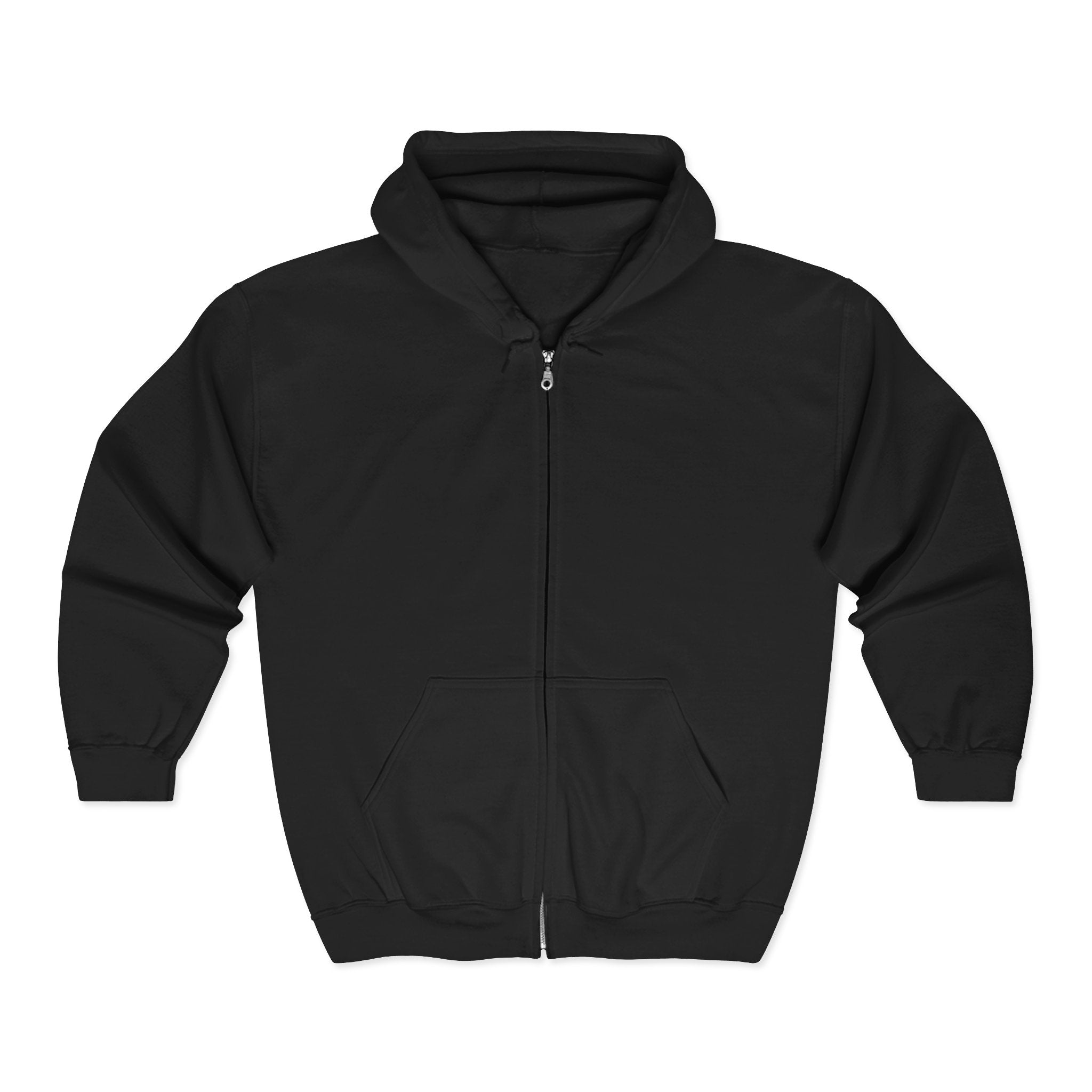Daily Motivation Quote Zip Hoodie ripped paper design, calming neutral tones
