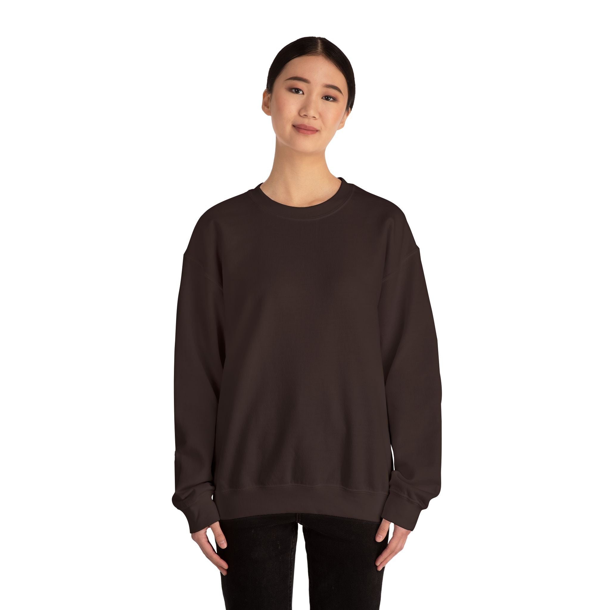 Crewneck Sweatshirt "Do Not Fear, For I Am With You" Scripture Design (Isaiah 41:10) Sunset Beach Graphic