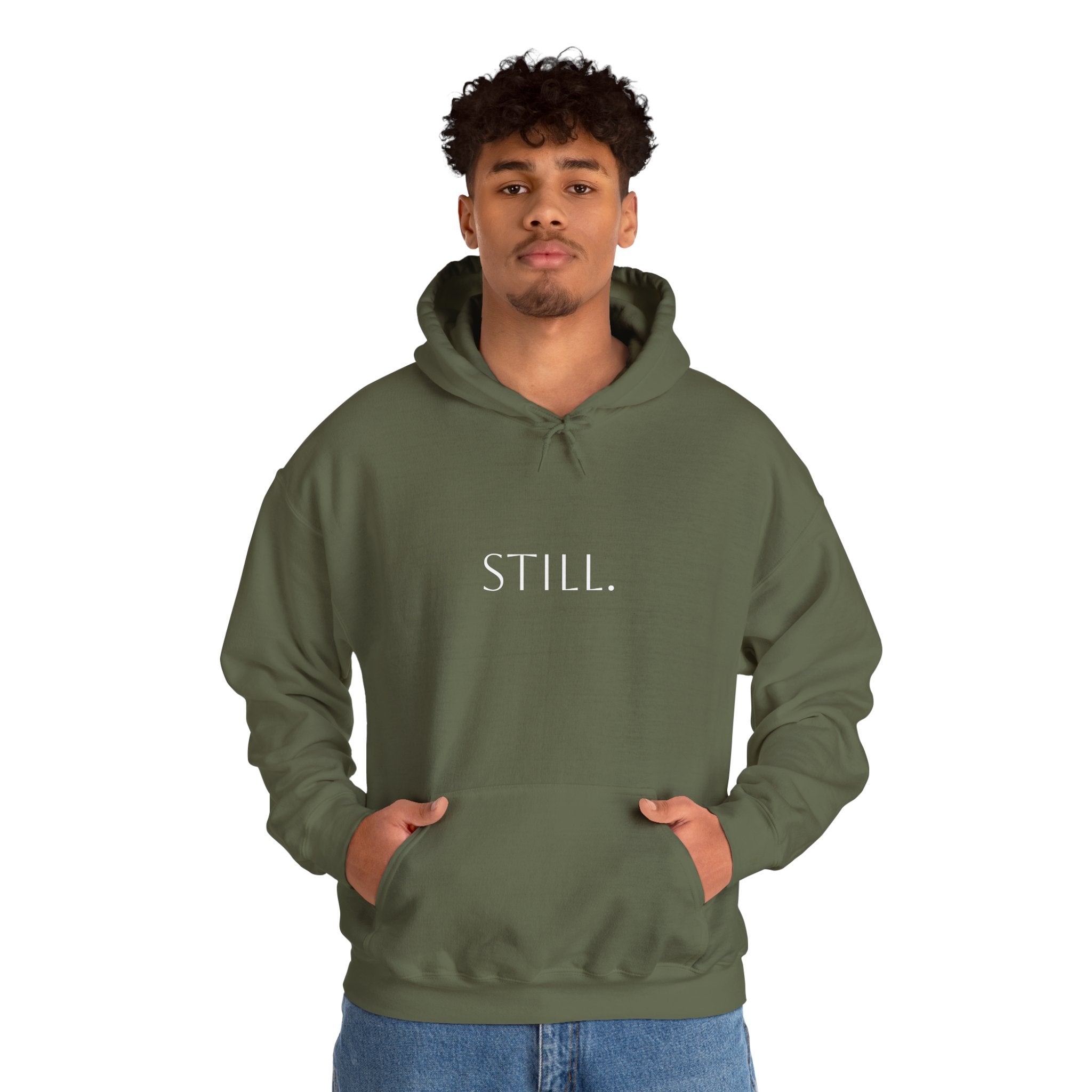 Hoodie "Be Still and Know" Psalm 46:10 Minimal Faith Hoodie
