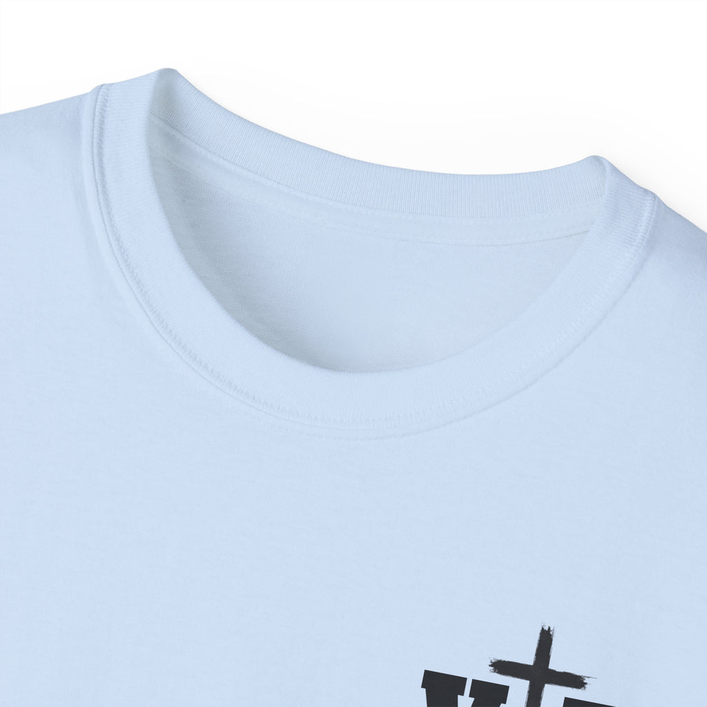 Faith Over Fear T-Shirt — Christian Cross Chest Logo Tee