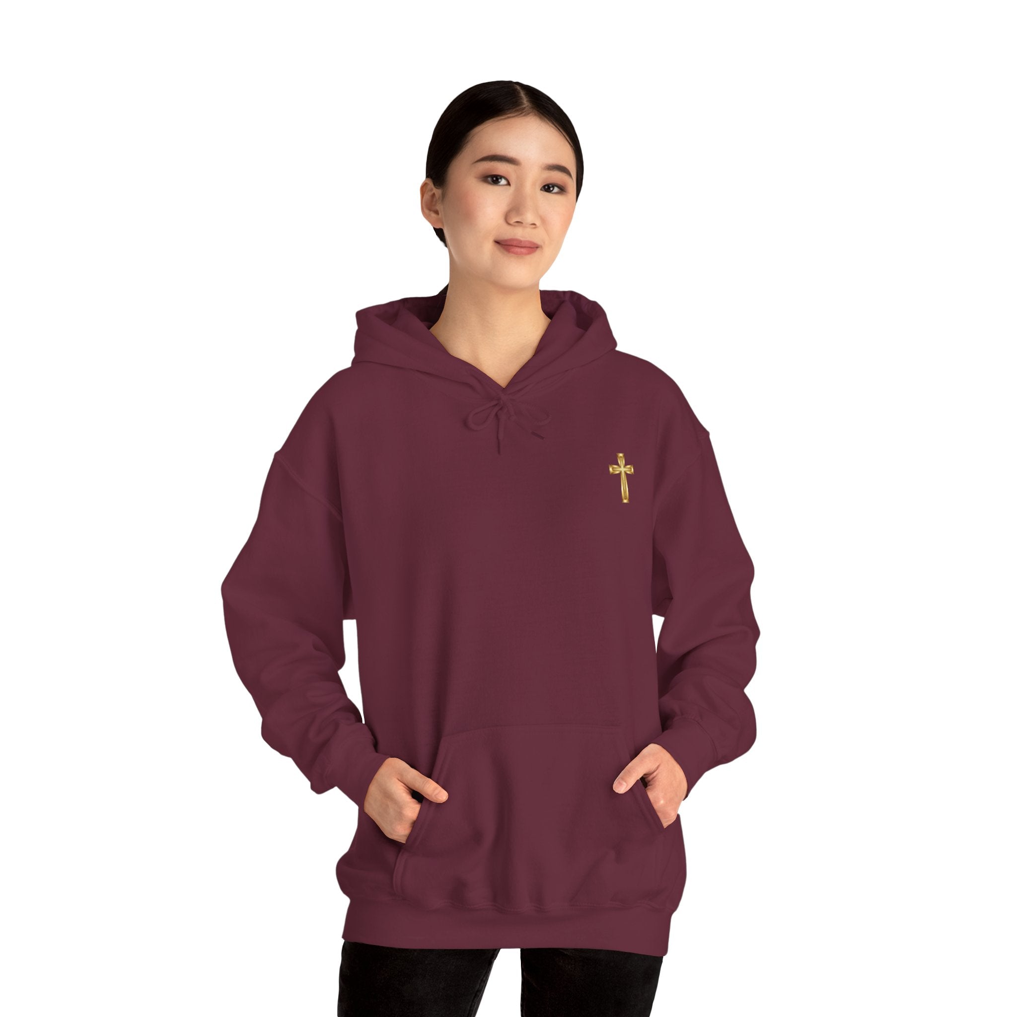 Christian Cross Hoodie "If It's Not From God I'll Wait" Inspirational Faith Sweatshirt