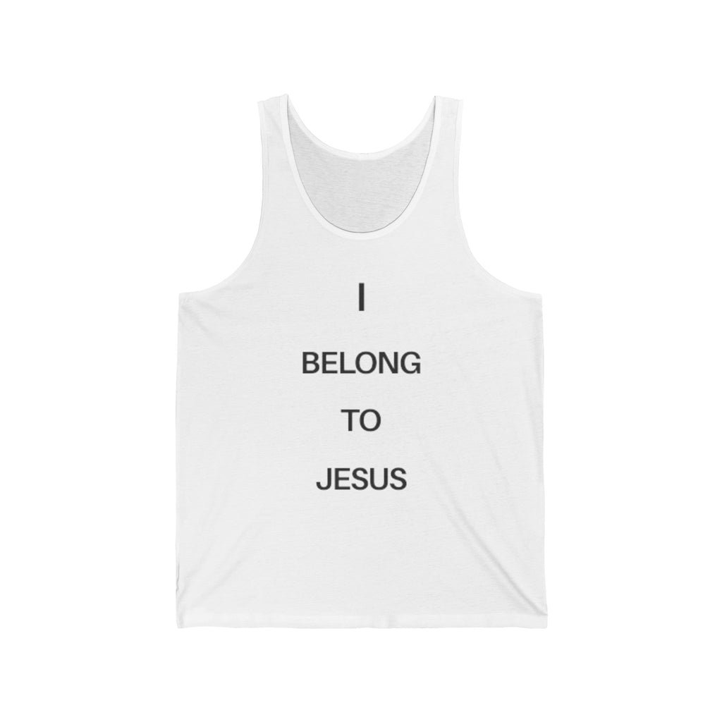 I Belong to Jesus Tank Top — 100% Jesus Christian Faith Muscle Tank