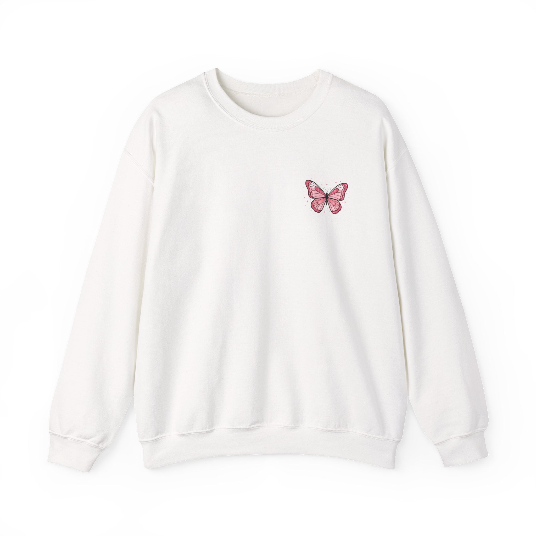 Crewneck Sweatshirt — 'God Is Good All The Time' Butterfly & Icons