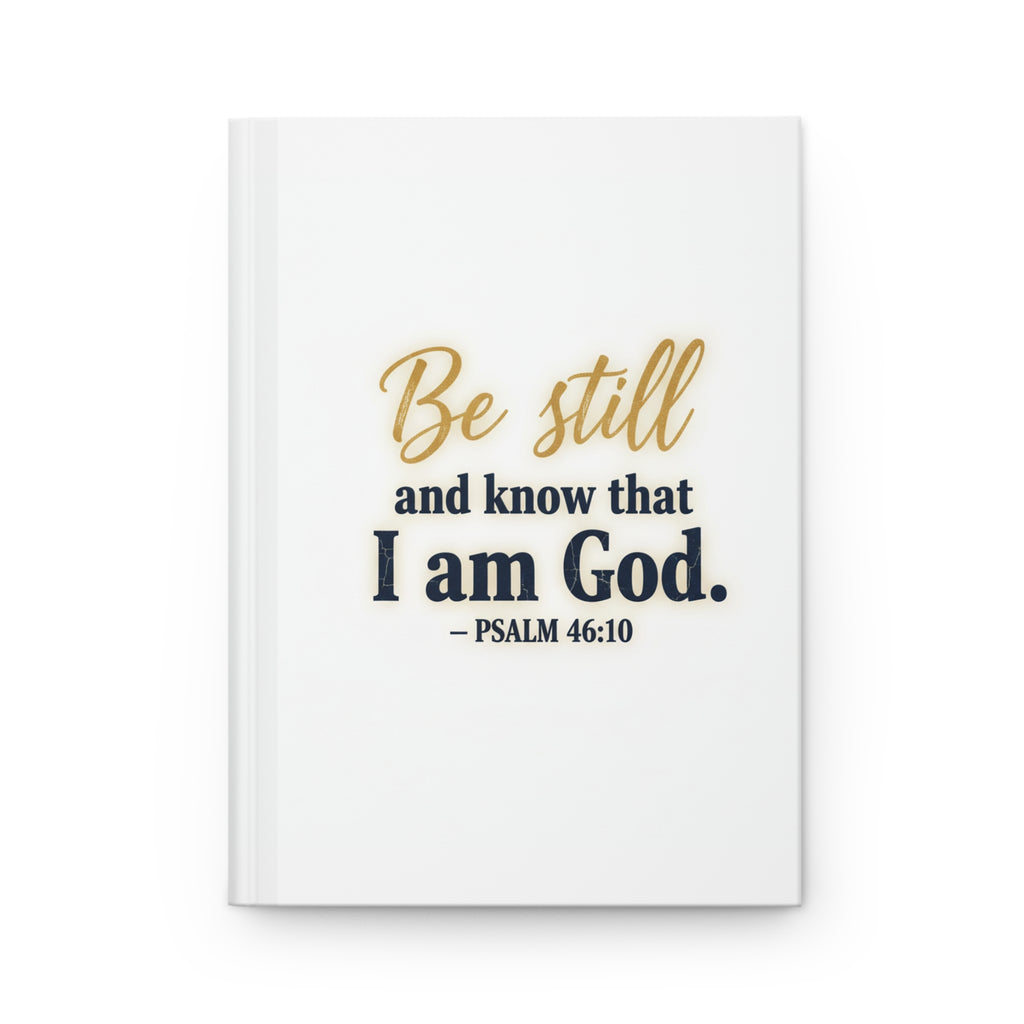 Be Still Psalm 46:10 Hardcover Journal  Christian Faith Prayer Notebook