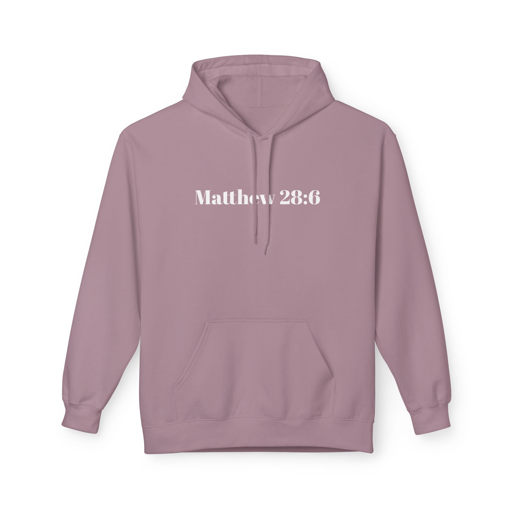 Matthew 28:6 Hoodie — "He Is Risen" Easter Christian Pullover