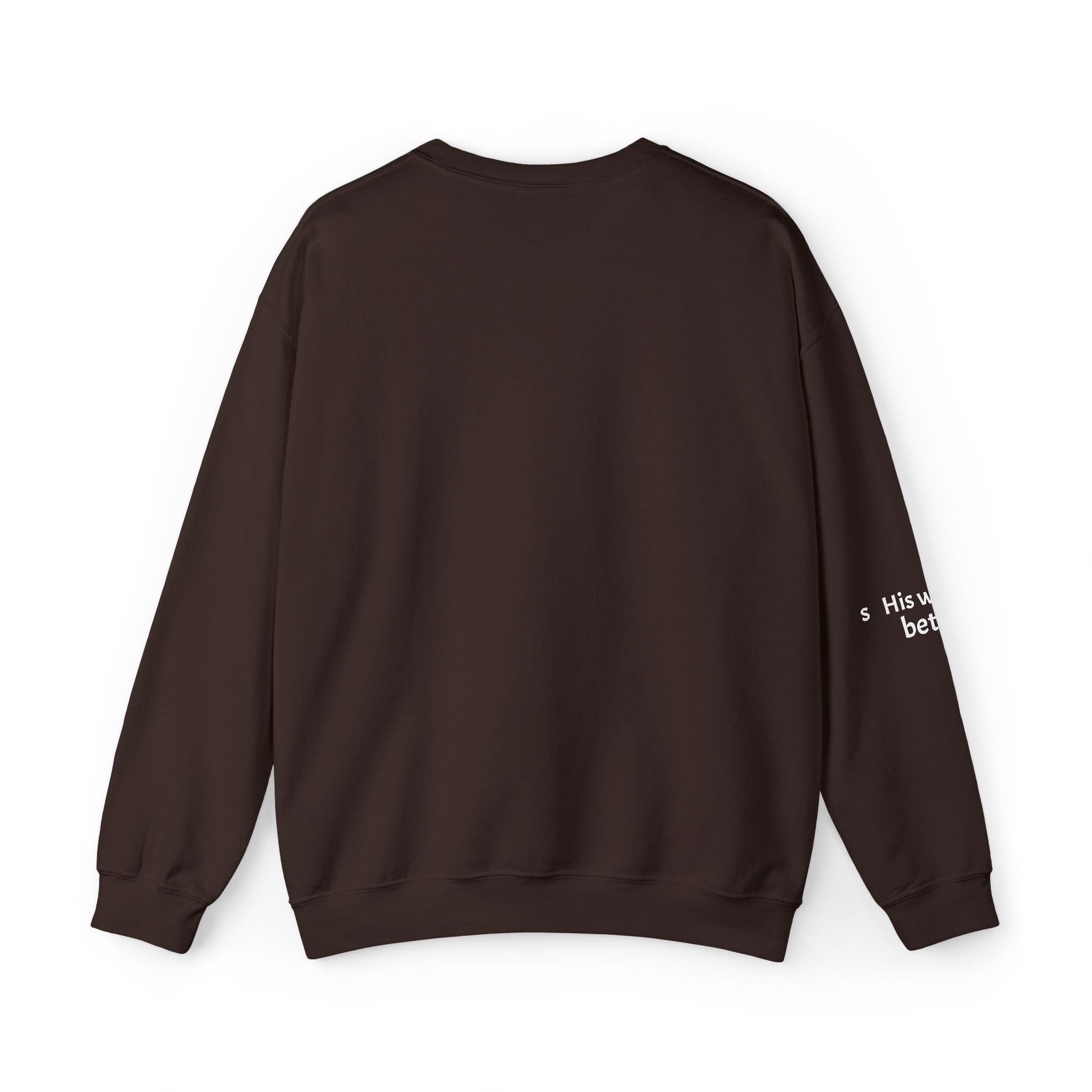 Christian Cross Crewneck Sweatshirt Minimal Faith Graphic