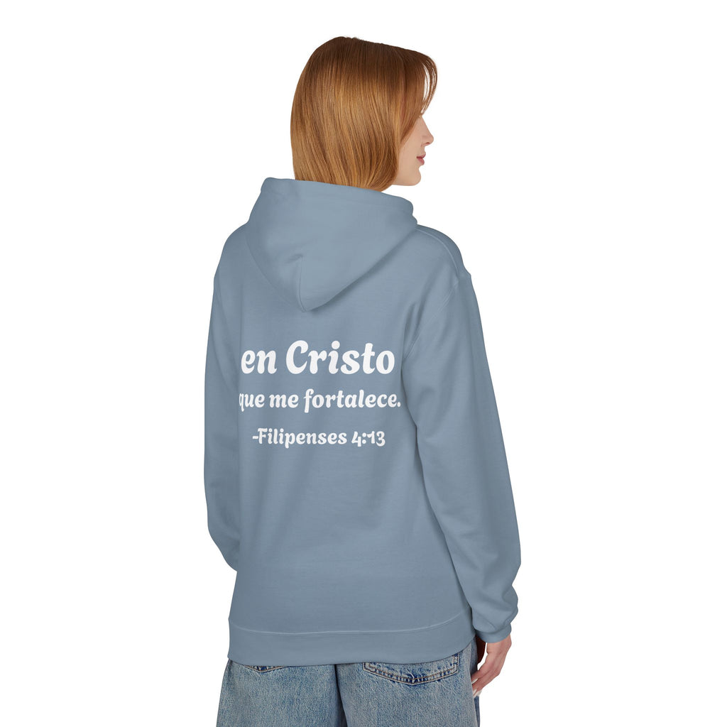 Hoodie "Todo lo puedo en Cristo" Spanish Faith Hoodie (Filipenses 4:13)