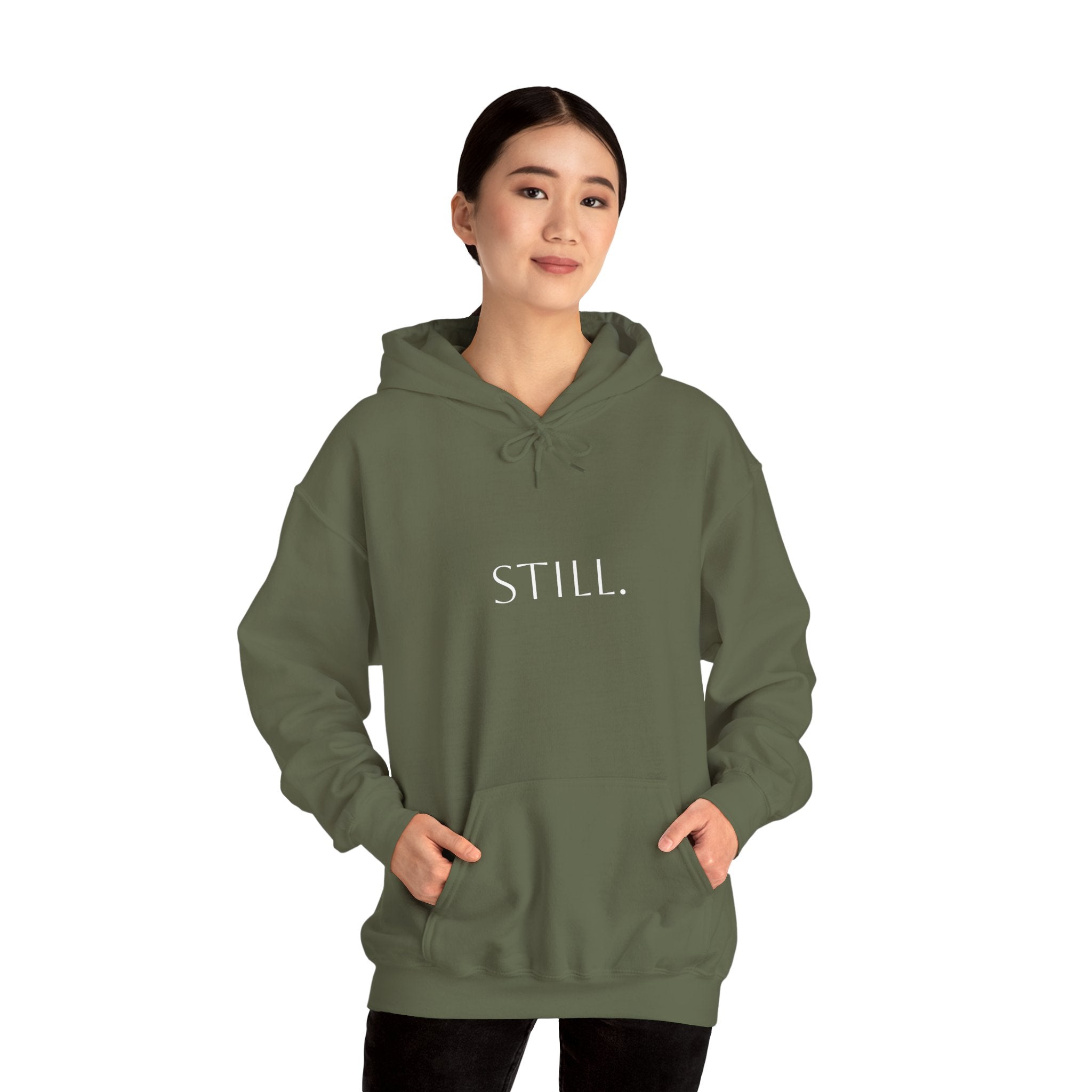 Hoodie "Be Still and Know" Psalm 46:10 Minimal Faith Hoodie