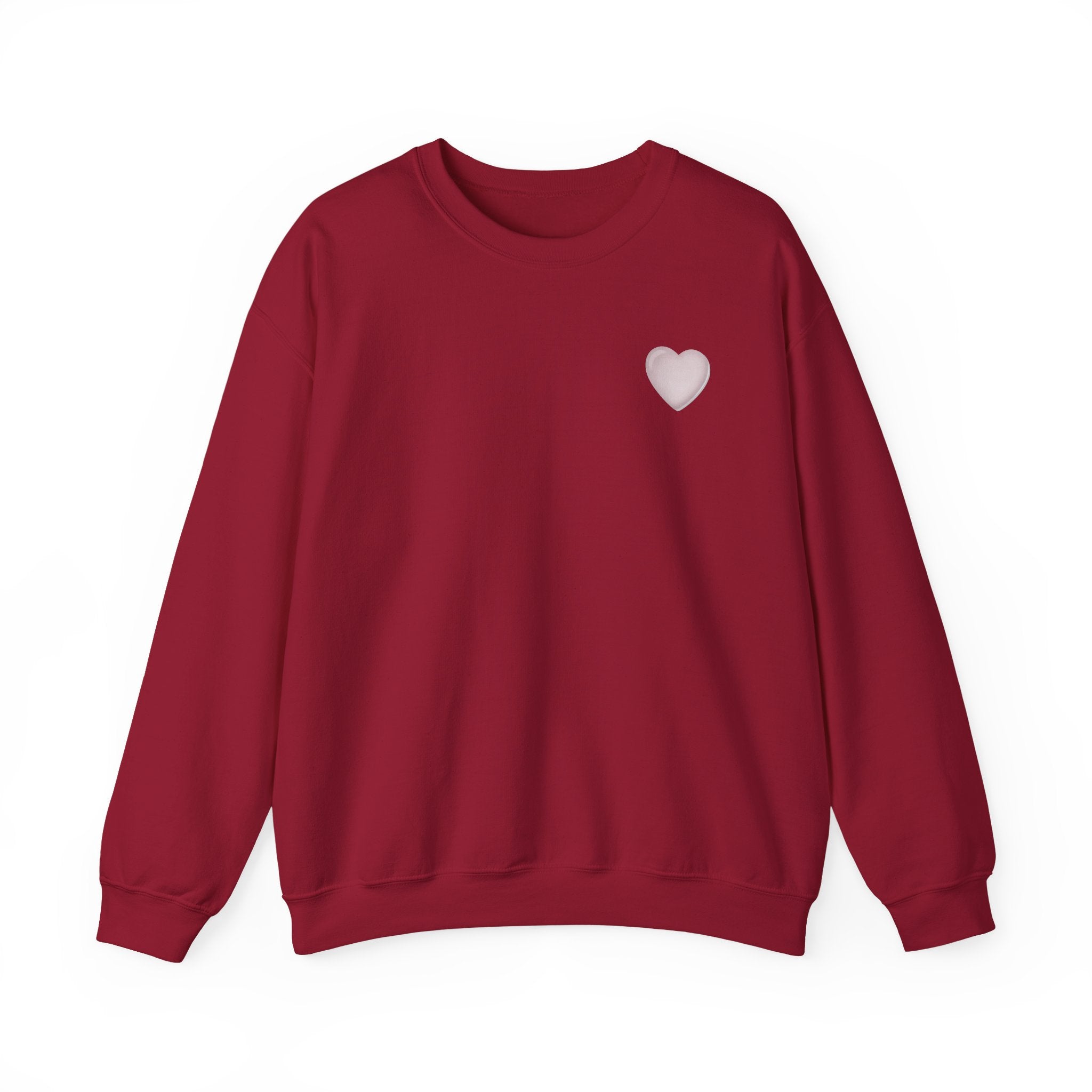 Crewneck Sweatshirt — 'Dios nunca falla' Script Heart Spiritual Pullover