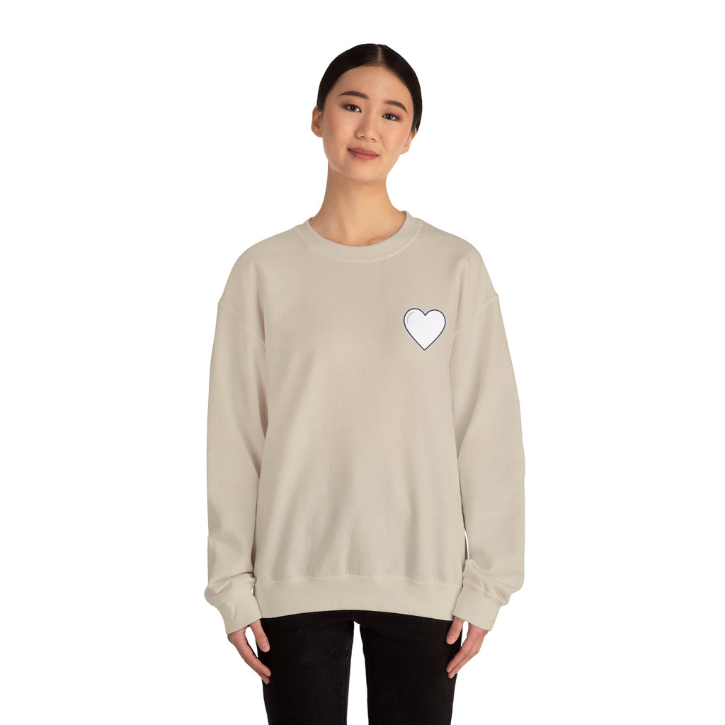 Christian Crewneck Sweatshirt Cross Front & Psalm 23 Shepherd Back