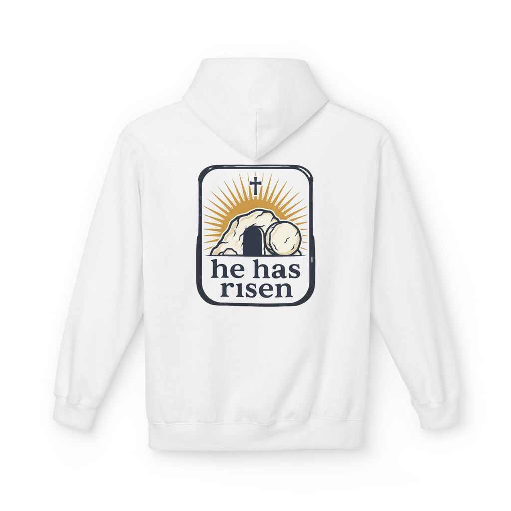 Matthew 28:6 Hoodie — "He Is Risen" Easter Christian Pullover