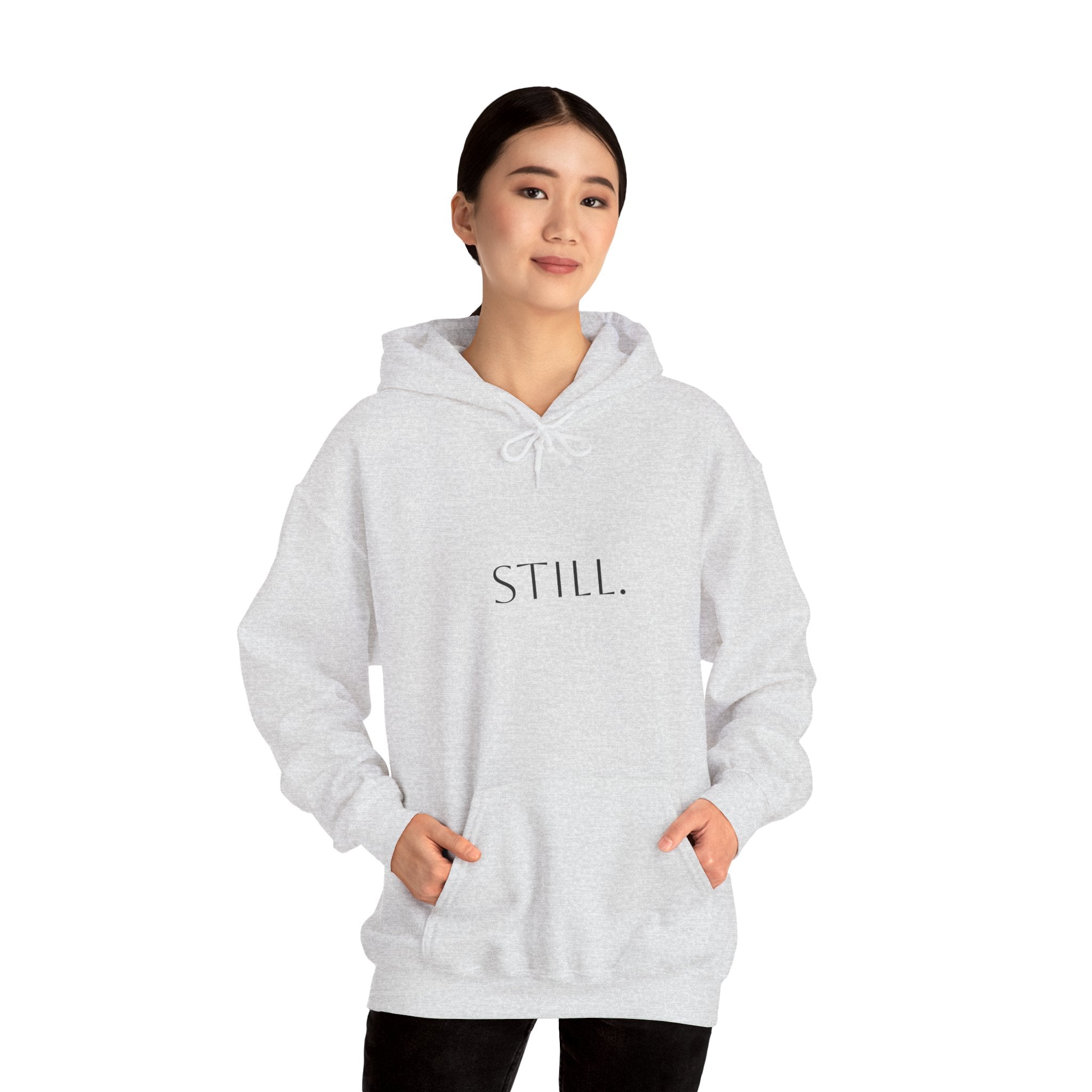 Hoodie "Be Still and Know" Psalm 46:10 Minimal Faith Hoodie