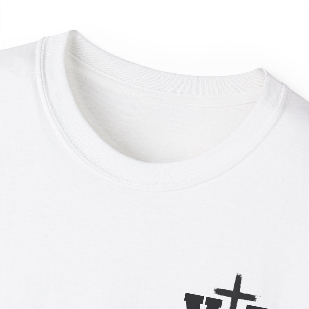 Faith Over Fear T-Shirt — Christian Cross Chest Logo Tee