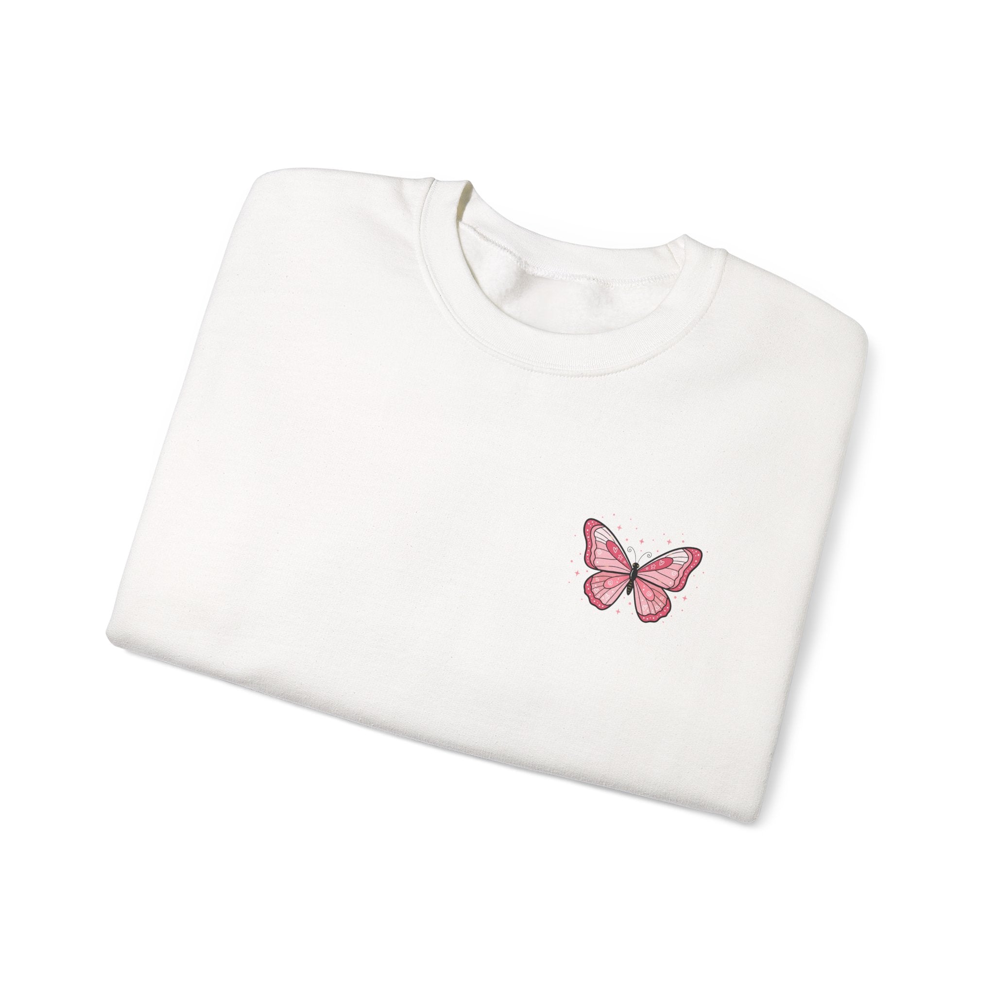 Crewneck Sweatshirt — 'God Is Good All The Time' Butterfly & Icons