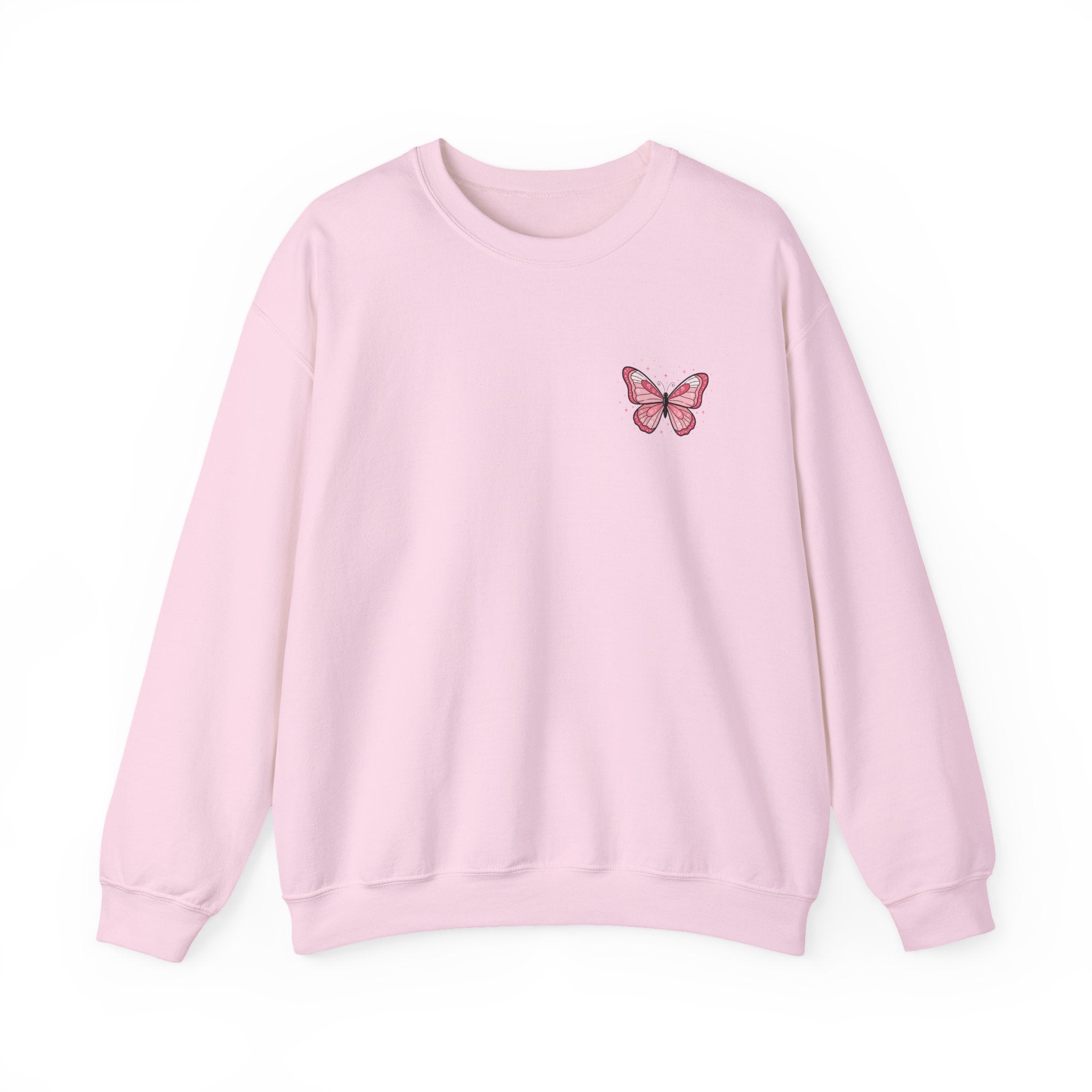 Crewneck Sweatshirt — 'God Is Good All The Time' Butterfly & Icons