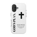 God's Plan Phone Case — Isaiah 60:22 Christian Cross Tough Phone Cover