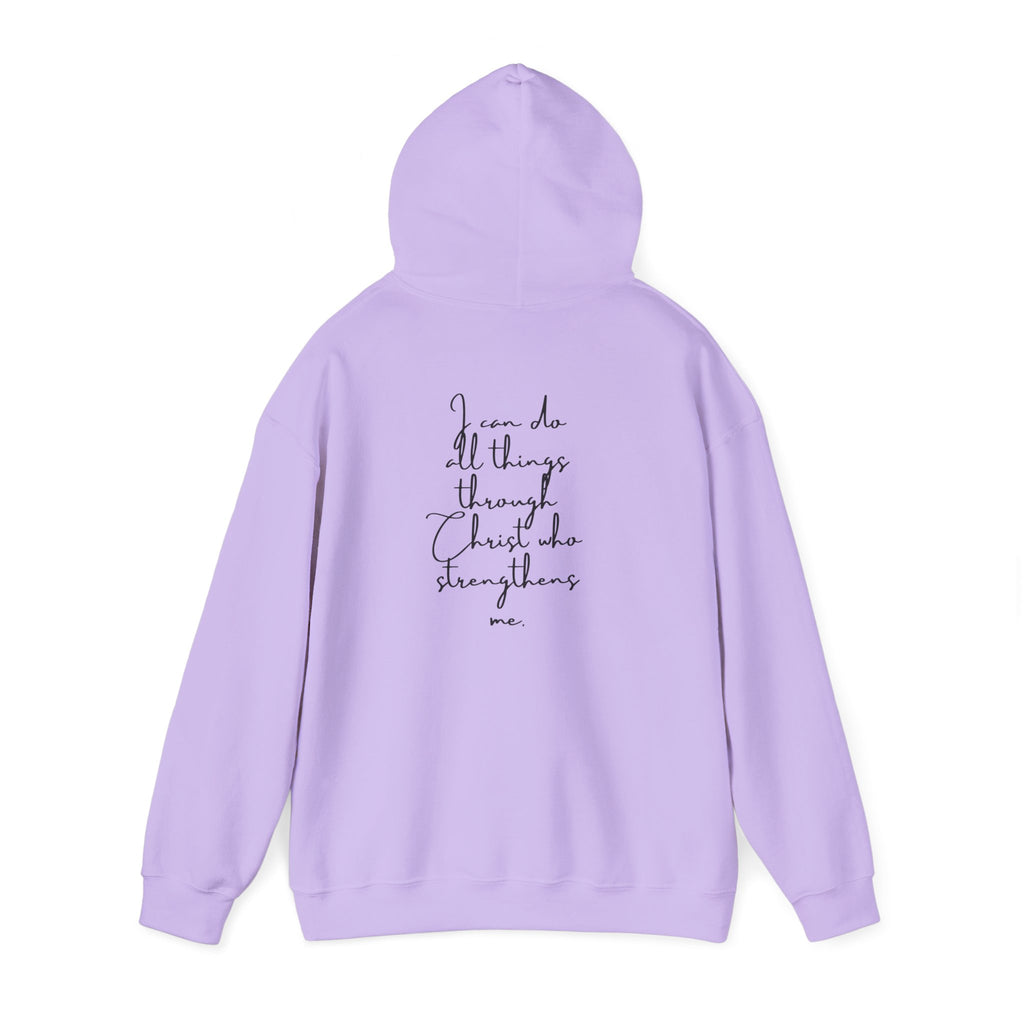 Philippians 4:13 Hoodie 'I Can Do All Things' Inspirational Faith Sweatshirt