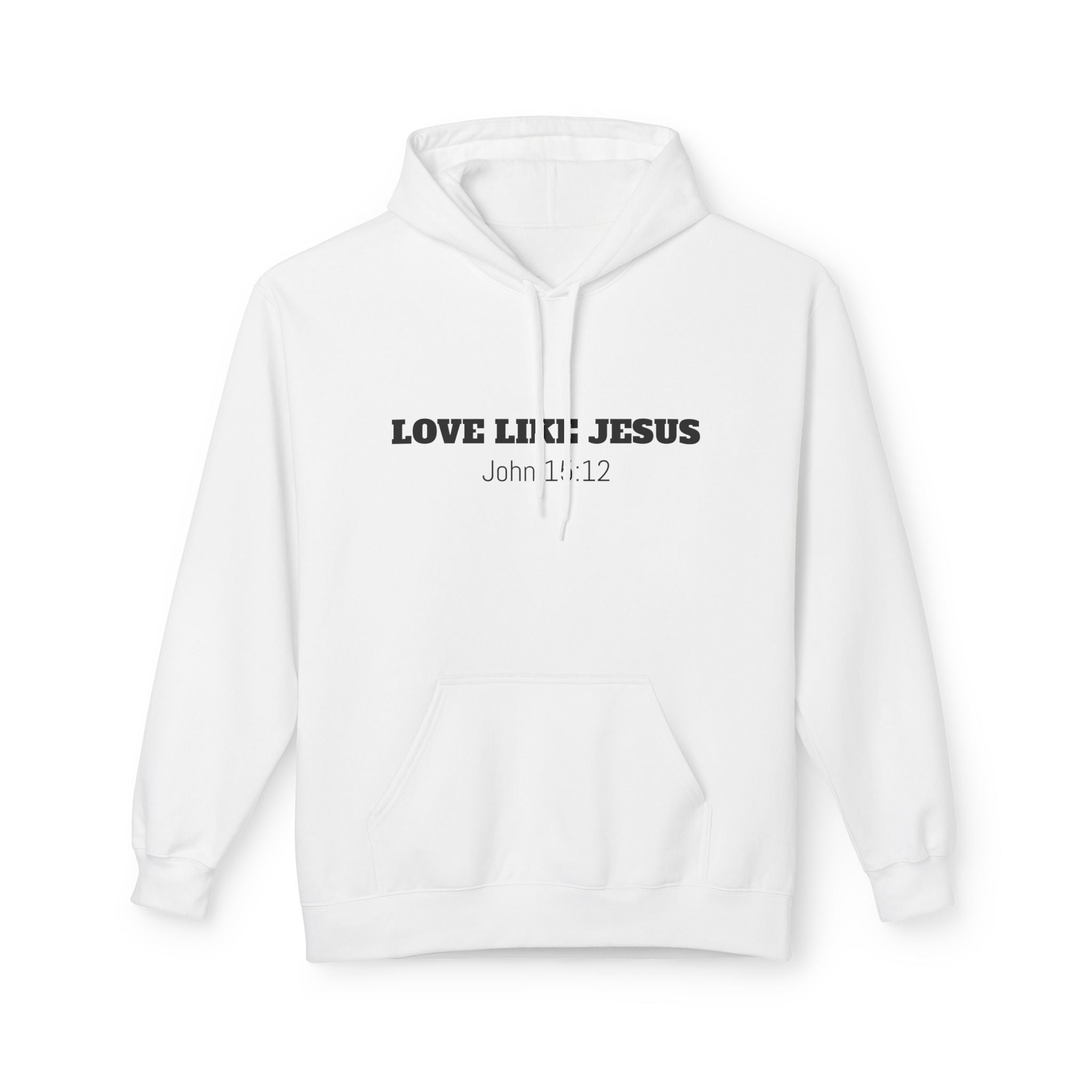 Love Like Jesus Hoodie John 13:34 Christian Faith Pullover
