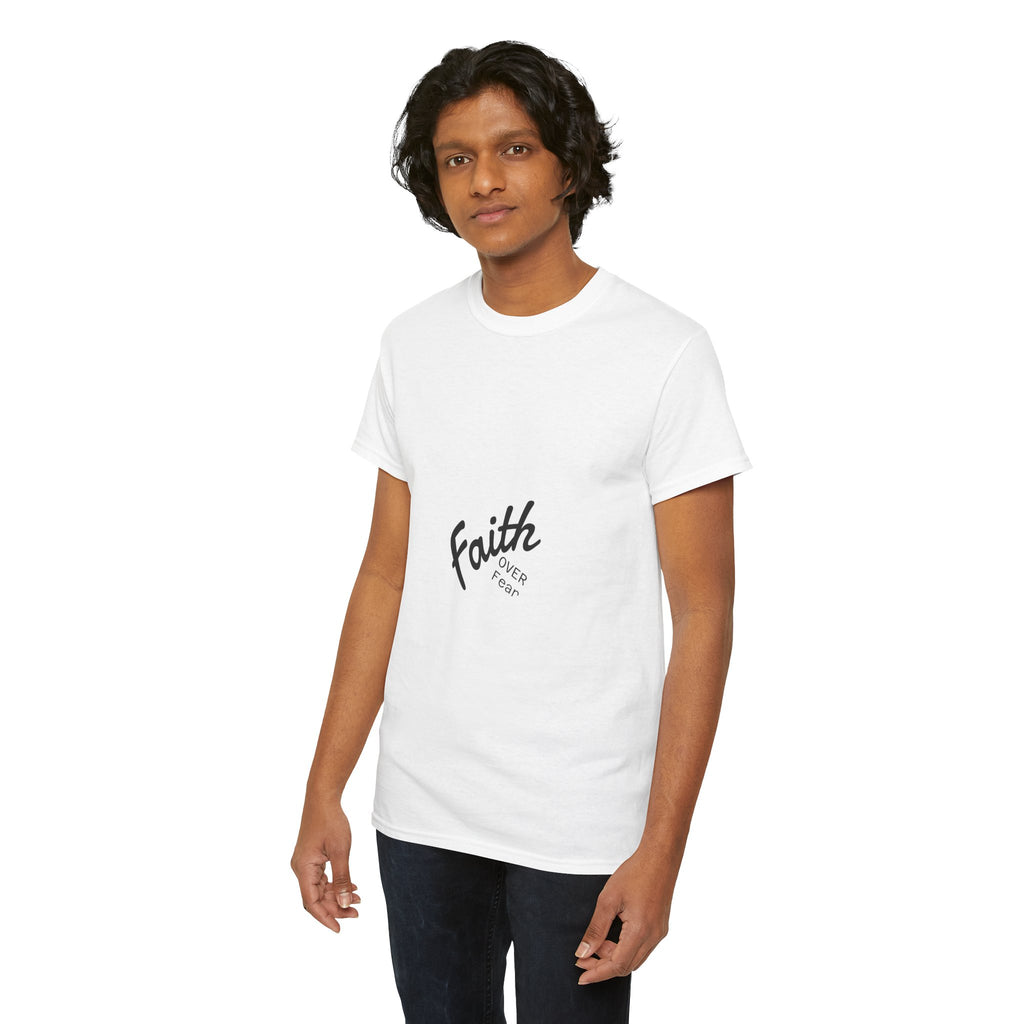 Faith Over Fear "God First" Tee Inspirational Christian T-Shirt