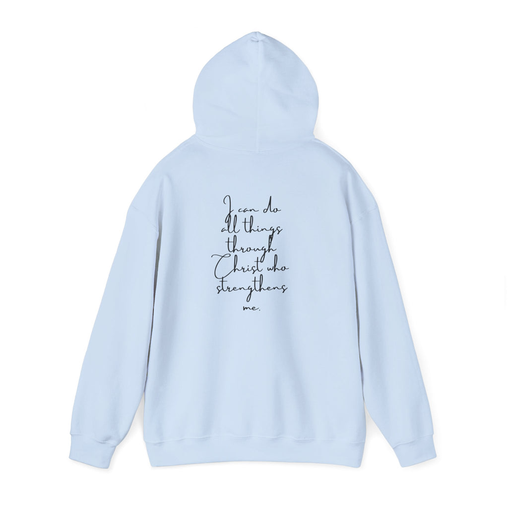 Philippians 4:13 Hoodie 'I Can Do All Things' Inspirational Faith Sweatshirt