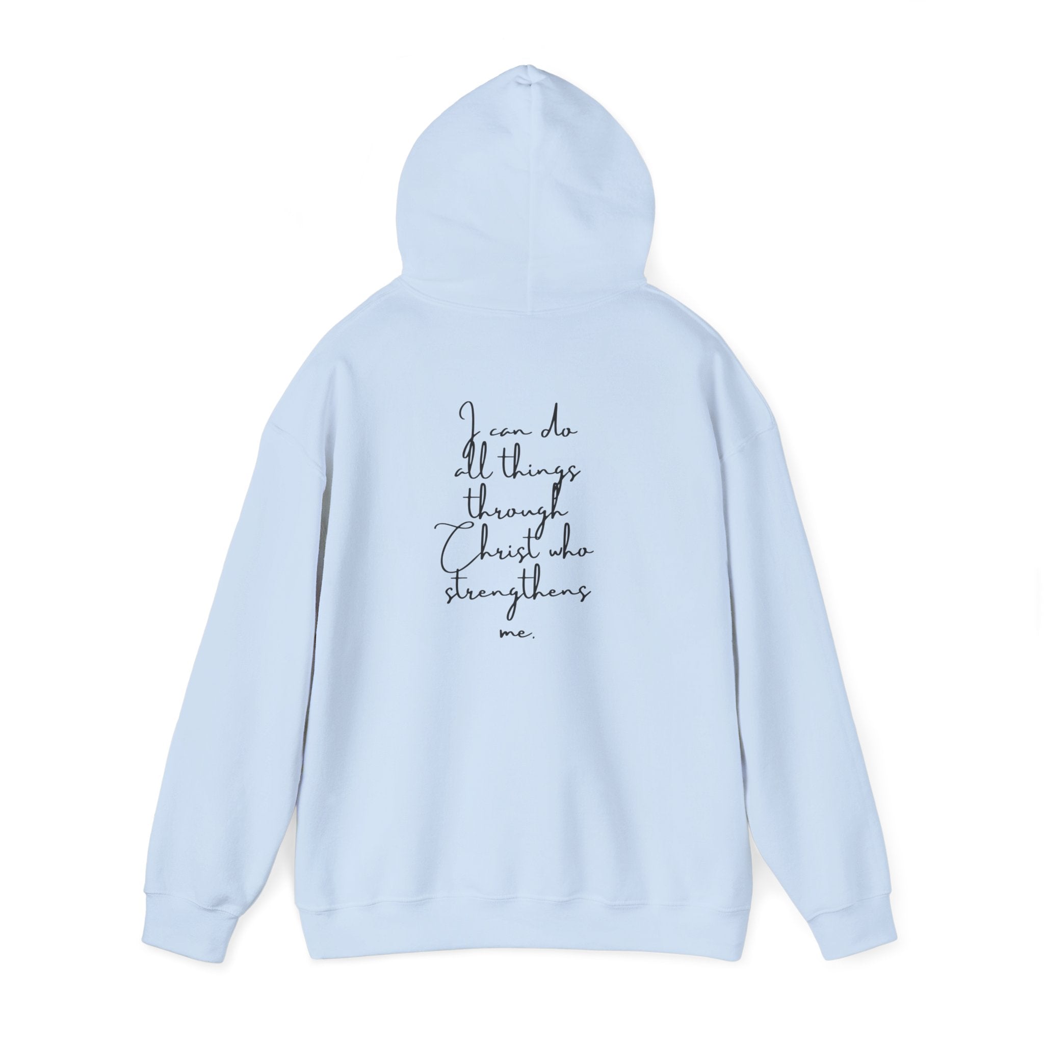 Philippians 4:13 Hoodie 'I Can Do All Things' Inspirational Faith Sweatshirt