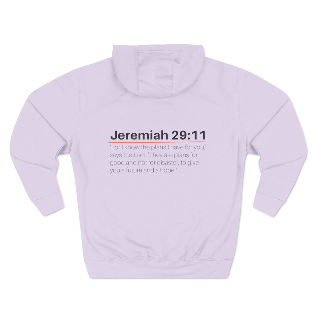 Jeremiah 29:11 Hoodie Christian Bible Verse Fleece Hoodie