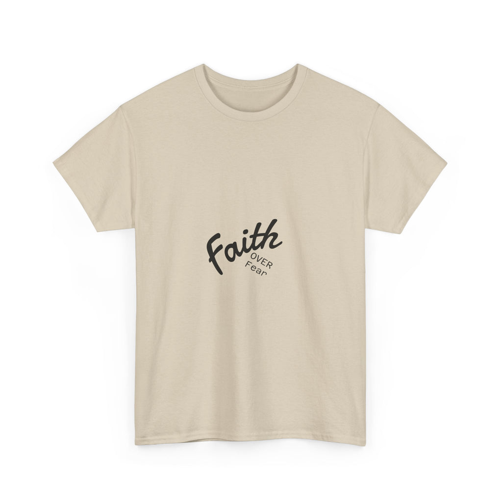 Faith Over Fear "God First" Tee Inspirational Christian T-Shirt