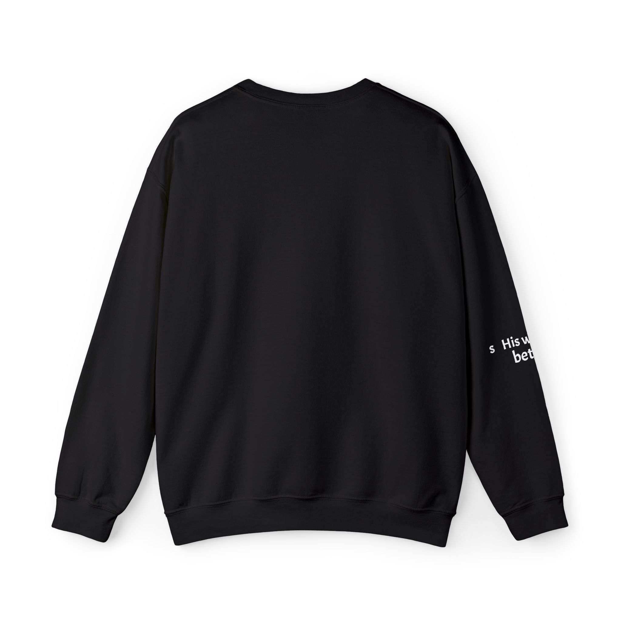 Christian Cross Crewneck Sweatshirt Minimal Faith Graphic