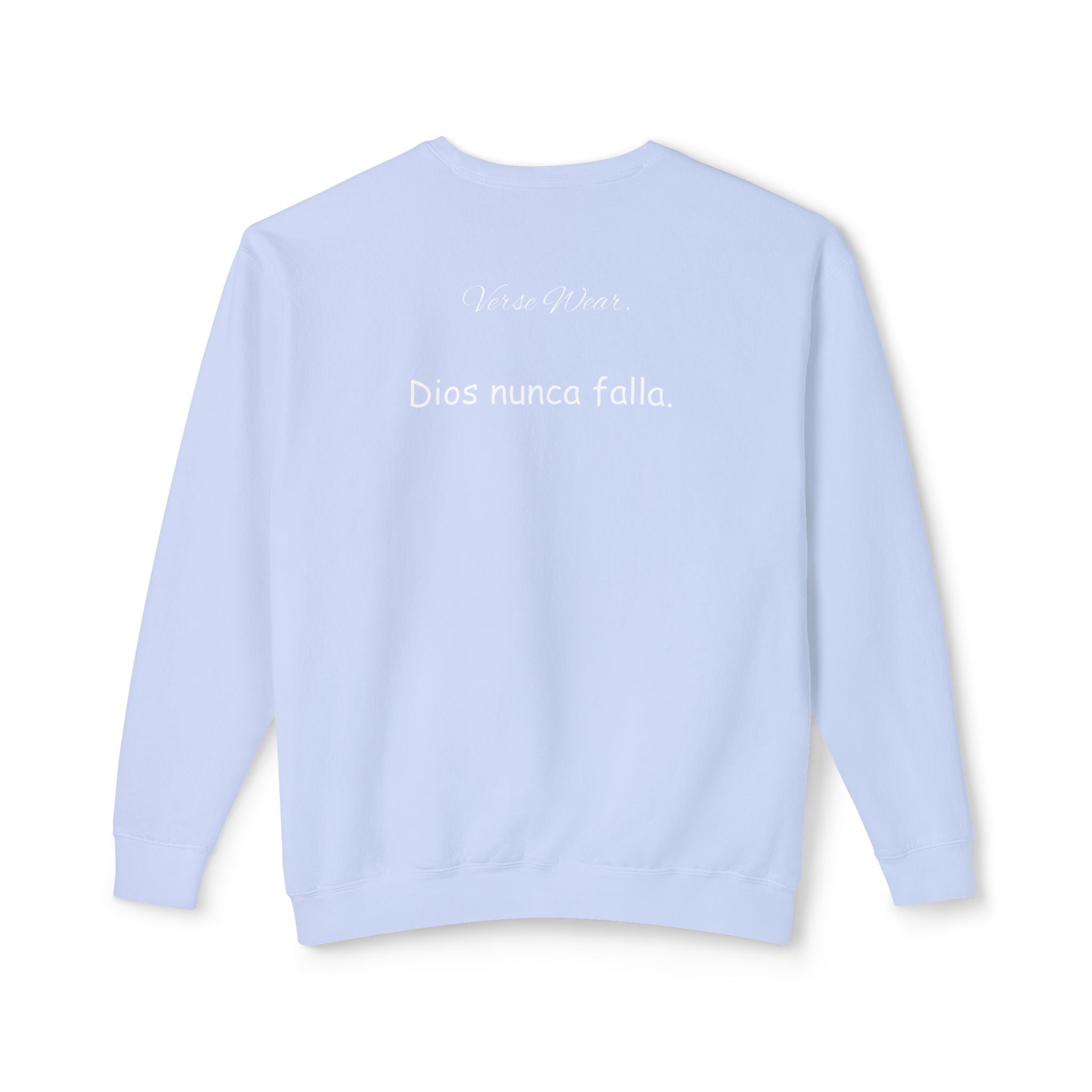 Dios nunca falla. — Small Cross Front & "Dios nunca falla" Script Back