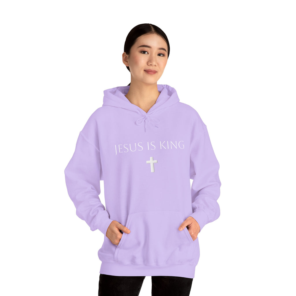 Minimal Cross Hoodie Small Center Chest Cross Graphic Religious Pullover