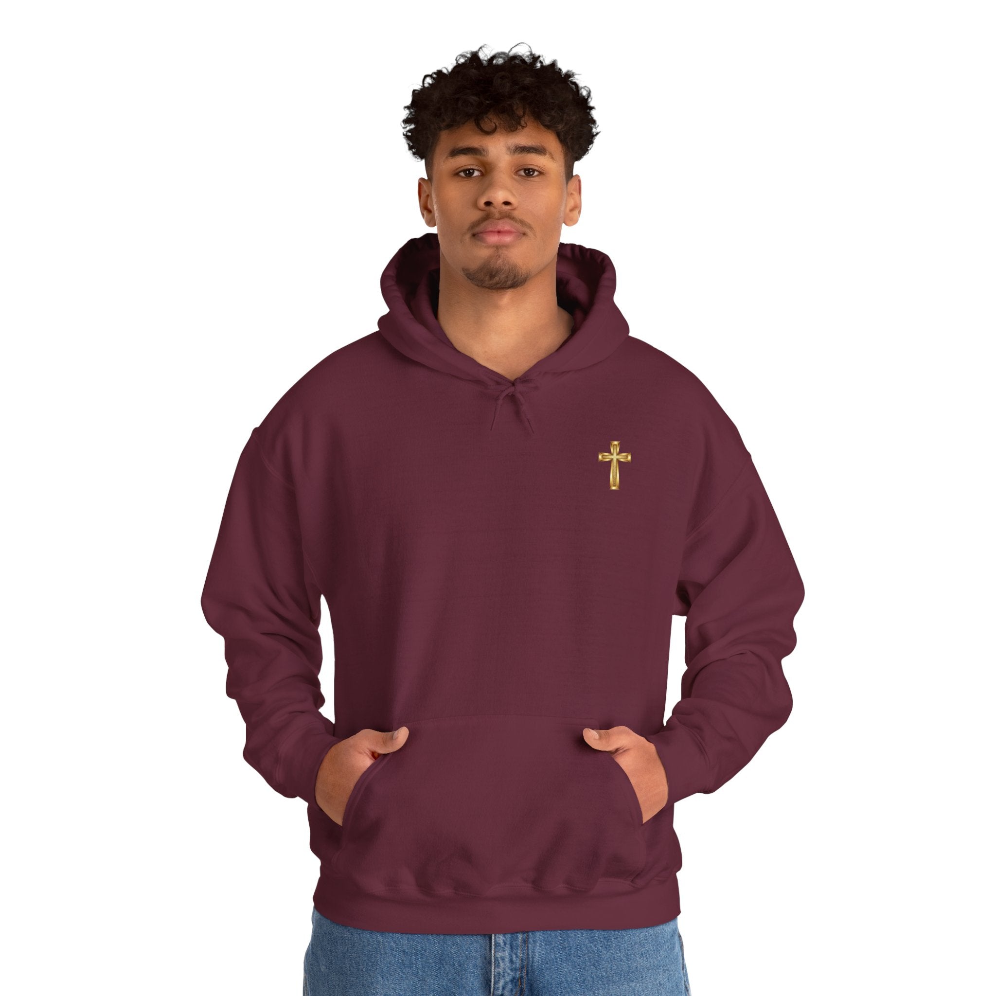 Christian Cross Hoodie "If It's Not From God I'll Wait" Inspirational Faith Sweatshirt